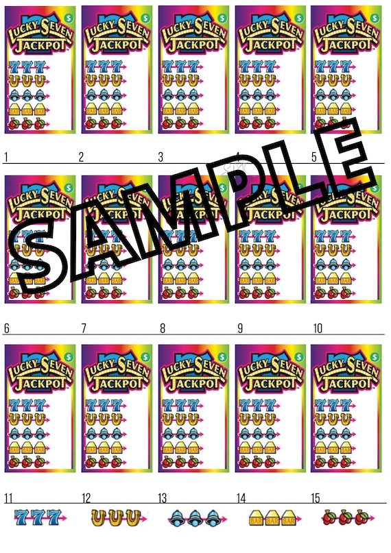 Lucky Seven Bingo (mixed, Straight, Blank) - Etsy
