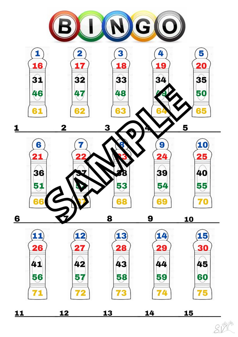 Bingo Dabbers mixed Straight Blank Etsy