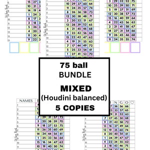 Lot mixte arc-en-ciel, Houdini équilibré (5 exemplaires)
