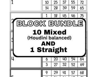 Pacote de blocos básico 10 mistos e 1 direto