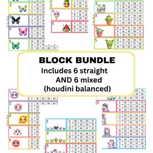 May include: A set of printable number blocks featuring various themes. The themes include butterflies, a pineapple, a watermelon, a cactus, a unicorn, a flower, a sun, and an ice cream cone. The blocks are numbered 1 to 15. The blocks are designed to help children learn to count and recognise numbers.