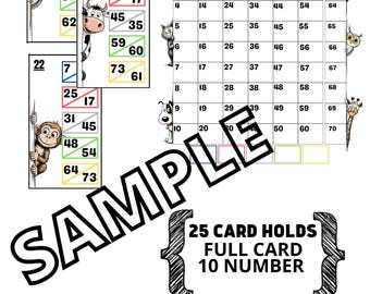 Volle Karte Tier-peeking fasst 25 Karte, Master, Call Sheet