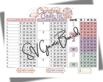 Carnival cash in- win your way in 75 ball (mixed, straight, blank)