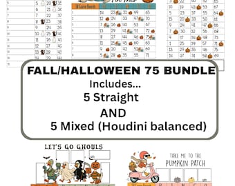 Fall/Halloween Retro bundle 75 ball (5 mixed and 5 straight)