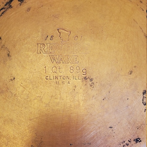 1 quart Revere Ware Copper bottom sauce pan