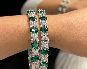 Amerikanischer Diamant einstellbar Armband: Braut & Party Wear