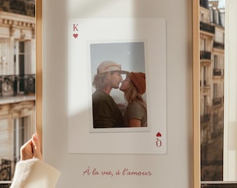 Affiche photo couple personnalisé | Cadre photo personnalisé | Cadeau couple photo | Affiche personnalisée | Poster personnalisé original