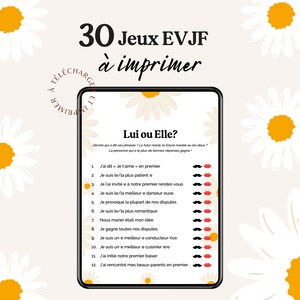30 Jeux EVJF en français, Enterrement de vie de jeune fille, jeux mariage, Cartes de jeu à télécharger