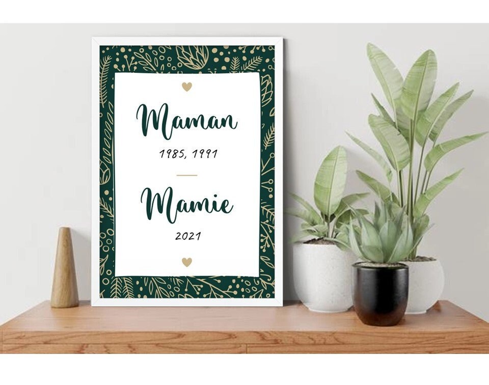 Annonce Grossesse Mamie. Affiche Mamie Papy Personnalisée. Carte Annonce Arrière Grand Parents. Cade