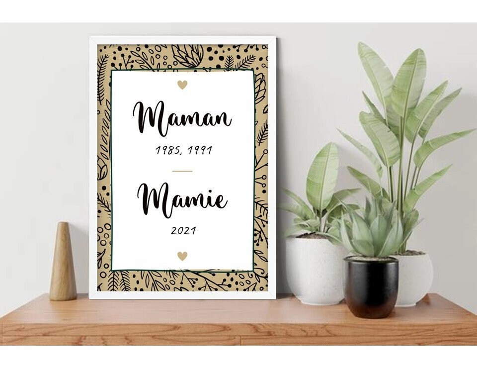 Annonce Grossesse Mamie. Affiche Mamie Papy Personnalisée. Carte Annonce Arrière Grand Parents. Cade