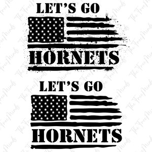 lets go hornets, football tshirt design - free svg file for members - SVG  Heart