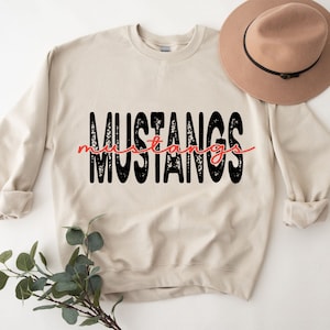 Mustangs Distressed Png, Digital Download, Team Spirit Png, Mustangs Mascot Svg, Printable, Sports Svg, Team Mascot Shirt, Silhouette