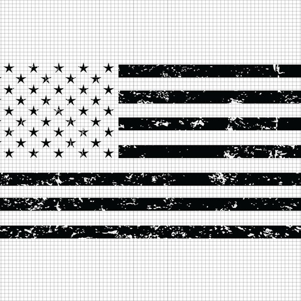 Distressed Flag Svg, 4th of July Svg, Patriotic Svg, American Flag Svg, Cricut & Silhouette, Grunge Flag Svg, Digital Download, Svg Cut File