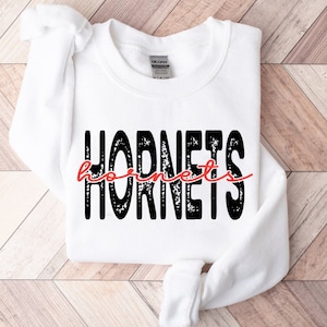 Digital Products Silhouette Files Hornets Svg - Digital Downloads Svg Designs Sports Svg - Black White, Red Hornets Svg Files