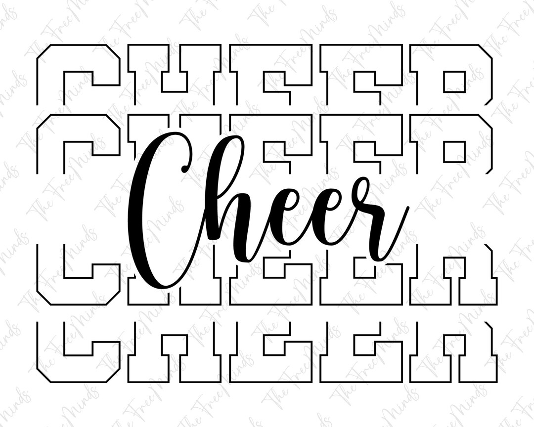 Cheer Svg, Stacked Svg, Digital Download, Cheerleader Svg, Cheerleading