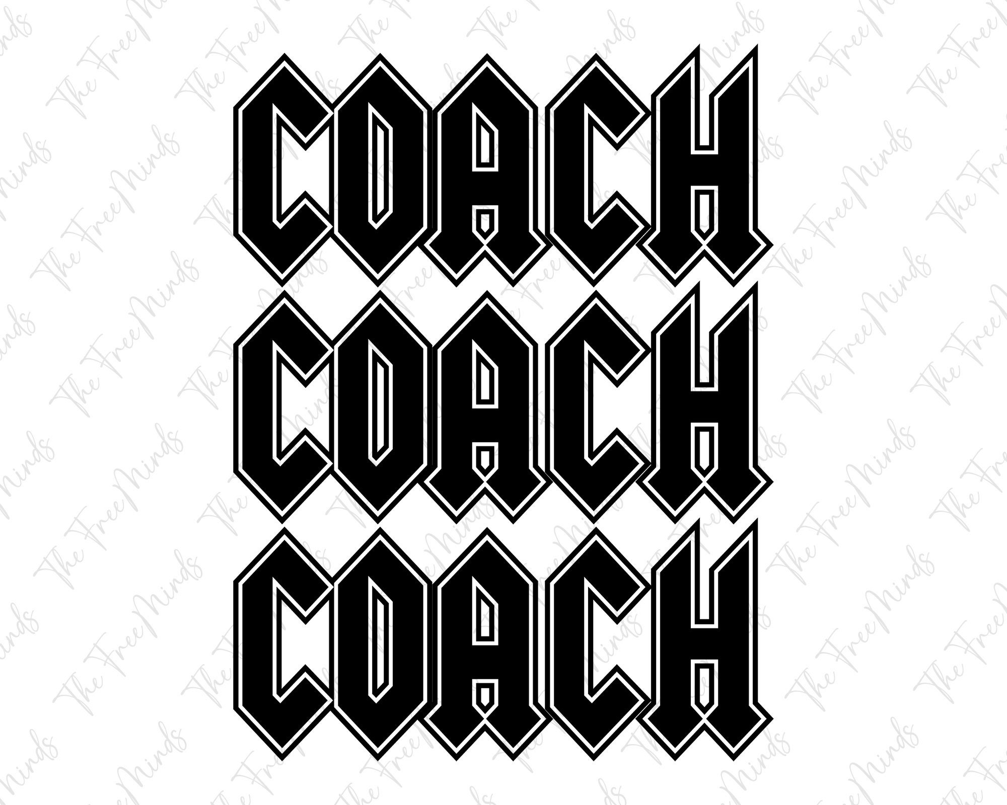 Coach Svg Stacked Svg Printables Baseball Coach Svg Coach Etsy Ireland