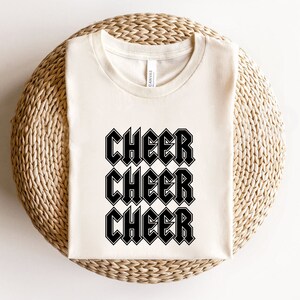 Cheer Svg, Stacked Svg, Printables, Cheerleader Svg, Cheerleading Svg, Cheer Word Svg, Rock Font Svg, Digital Downloads, Cricut Files