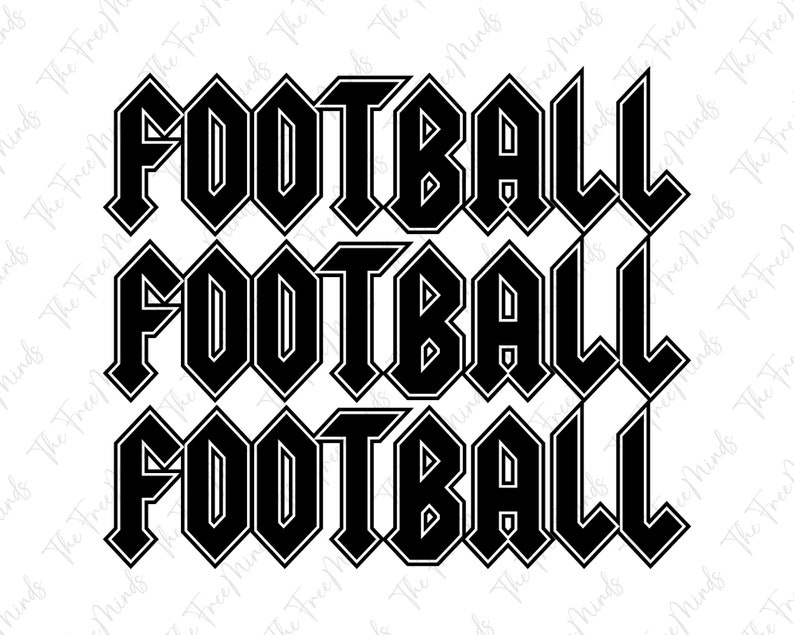 Football Svg Stacked Svg Printables Football Shirt Svg Etsy