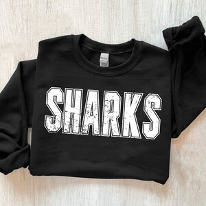 Instant Download Sharks Svg Files for Cricut - Digital Download Team Spirit Png Files - (High Resolution Silhouette Files