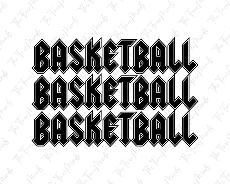 Basketball Svg Stacked Svg Printables Basketball Team Svg Etsy
