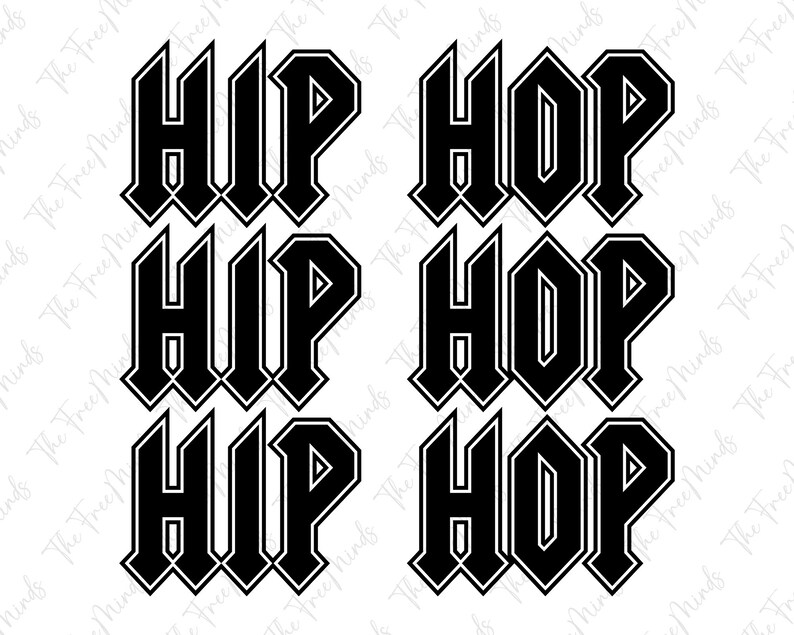 Hip Hop Svg Stacked Svg Printables Hip Hop Dance Svg - Etsy