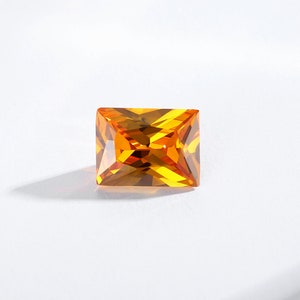 Golden Yellow Baguette Cut Loose Cubic Zirconia (1pc)