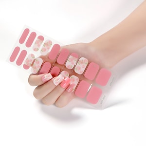 Semi-Cured UV Gel Nail Wraps, UV Gel Nail Strips, Nail Stickers, Nail Art, Nail Decals, Gift Ideas, Gift for her (20pcs)