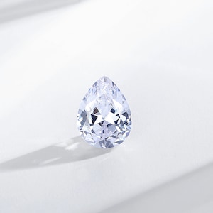 White Pear Cut Loose Cubic Zirconia (1pc 15x20mm)