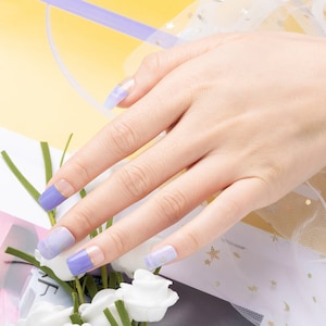 Semi-Cured UV Gel Nail Wraps, UV Gel Nail Strips, Nail Stickers, Nail Art, Nail Decals, Gift ideas, Gift for her (20pcs)