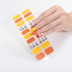 Semi-Cured UV Gel Nail Wraps, UV Gel Nail Strips, Nail Stickers, Nail Art, Nail Decals, Gift Ideas, Gift for her (20pcs)