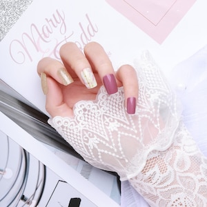 Semi-Cured UV Gel Nail Wraps, UV Gel Nail Strips, Nail Stickers, Nail Art, Nail Decals, Gift Ideas, Gift for her (20pcs)