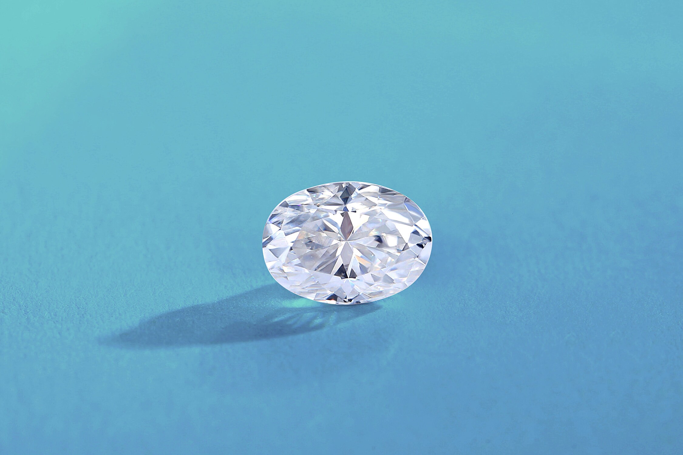 White Oval Cut Loose Moissanite, 1 Carat D Color FL 3EX Colorless Moissanite for Engagement Ring, Antique Wedding Ring, Gift for her
