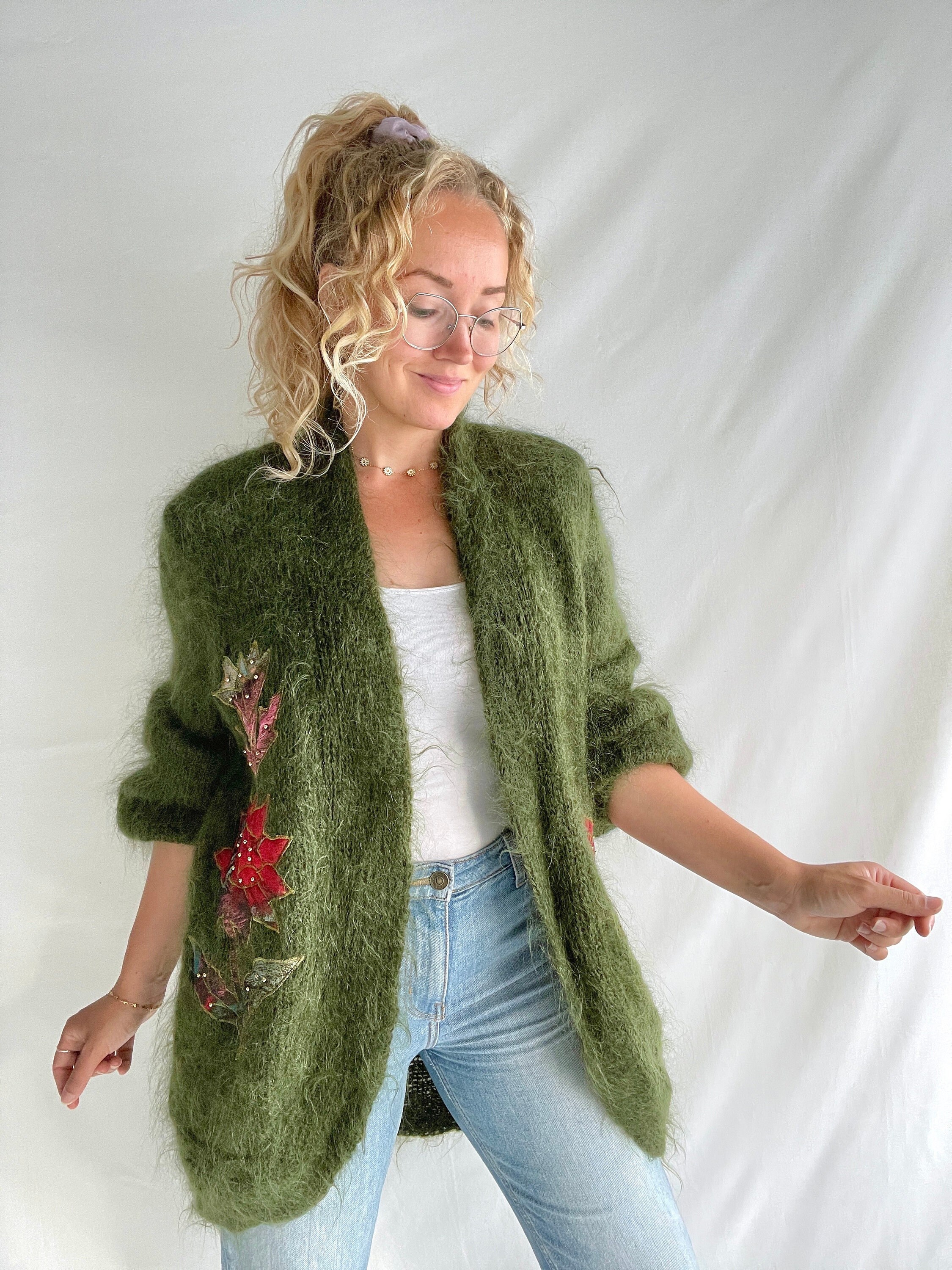 Big Fluffy Cardigan - Etsy UK