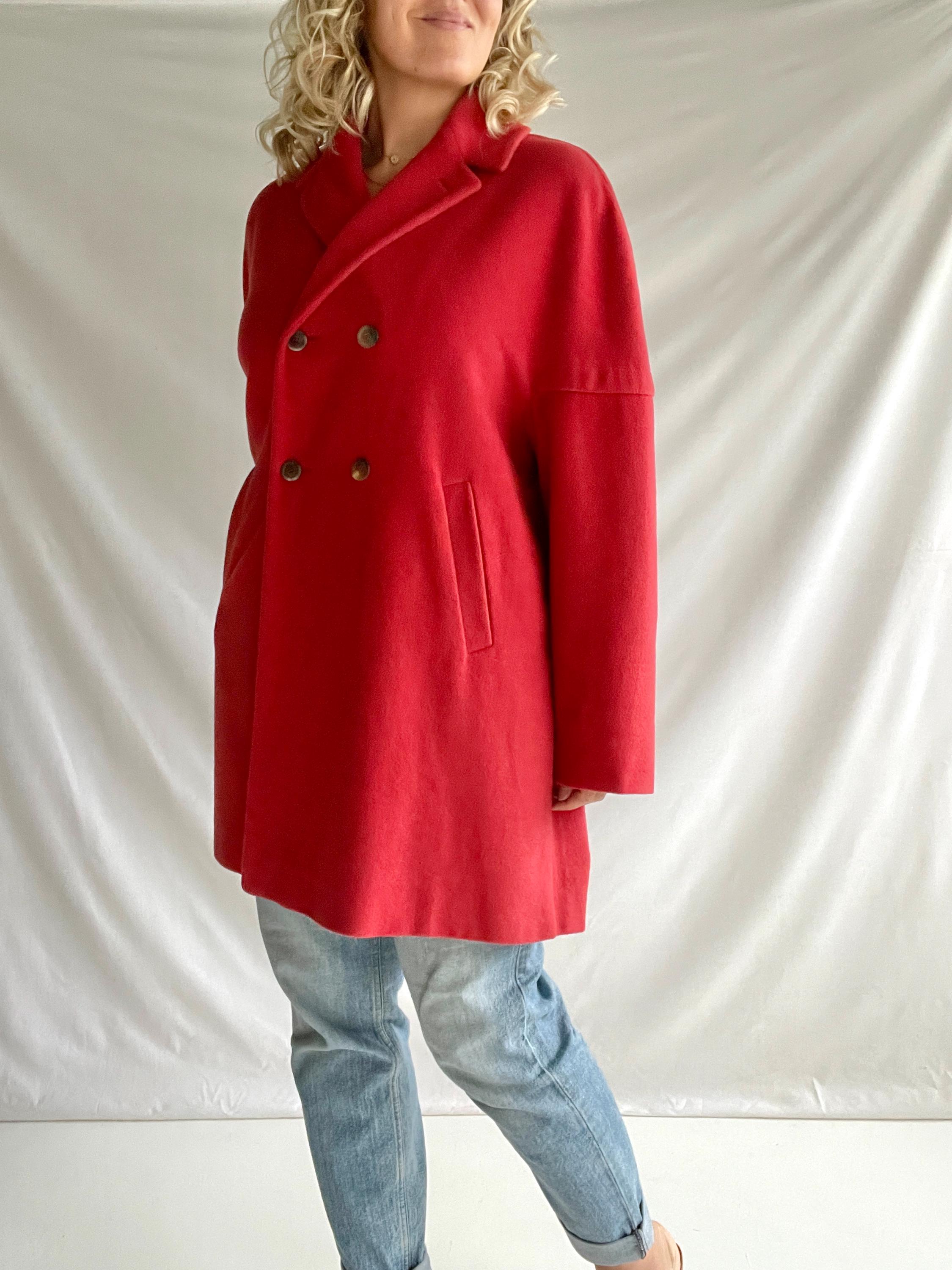 Vintage 90s Coat | Size M/L | Wool/angora | by Jill Sander - Etsy Vintage 90s Coat | Size M/L | Wool/angora | by Jill Sander - Etsy