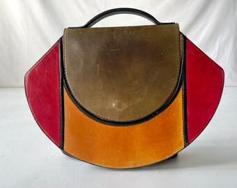 Vintage 80's Bag | Leather | Shoulder/Crossbody