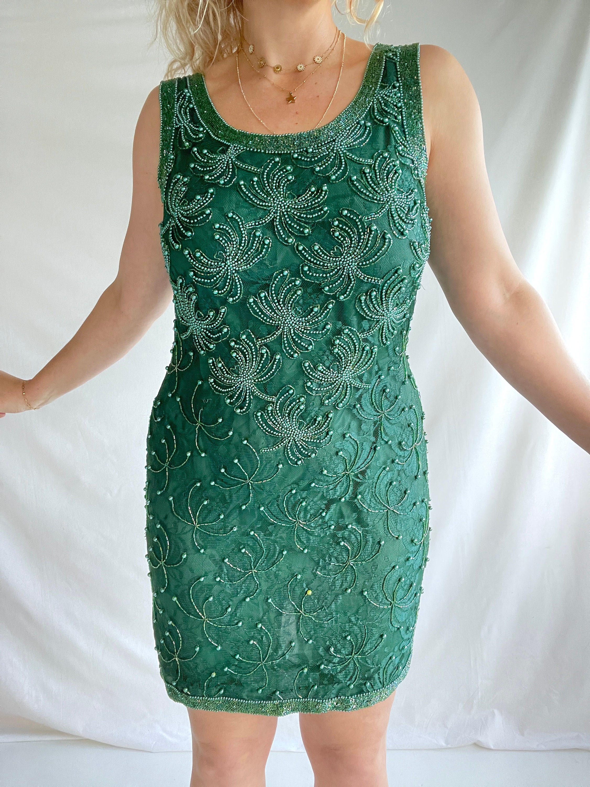 最終値下げAMERI vintage CHIC PEARL DRESS M - メルカリ
