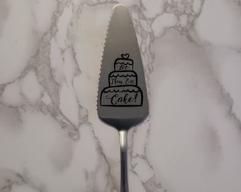 Personalized Cake Server, Pie server, Bridal Shower Gift, Custom wedding cake server, wedding gifts, wedding cake knife, Life is Short