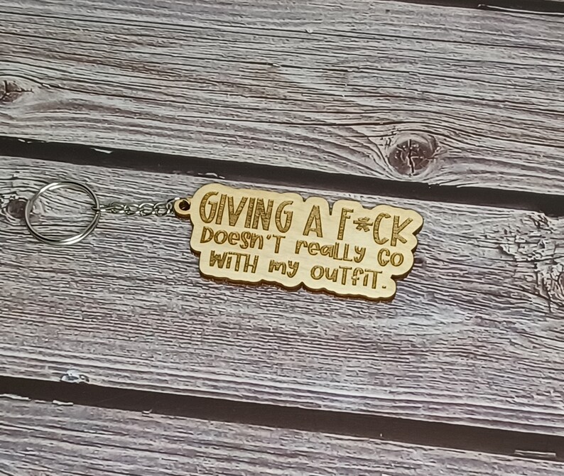 Sarcastic Laser Engraved Key Rings/chains - Set of 2 or Set of 10 - Fun ...