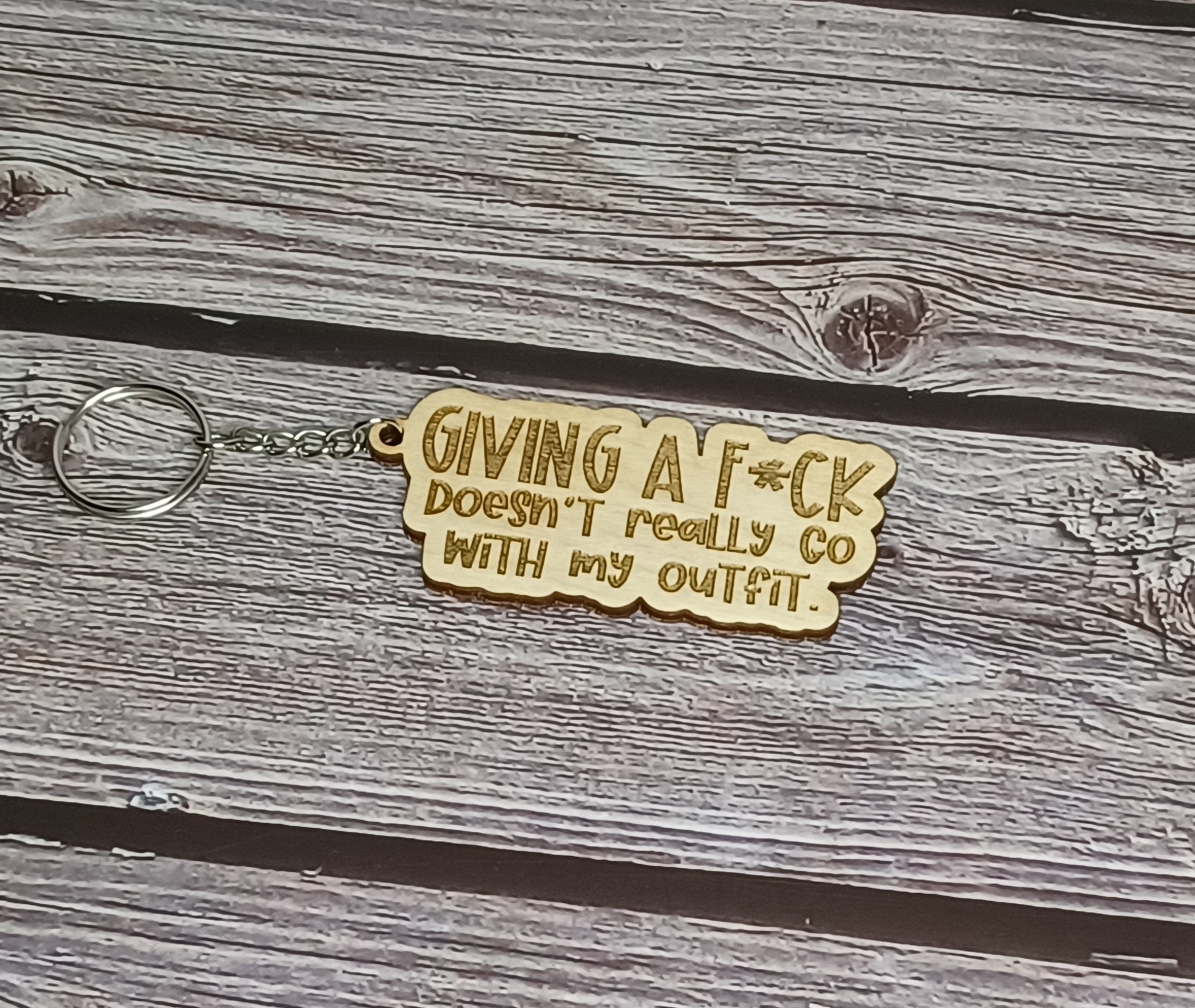 Sarcastic Laser Engraved Key rings/chains set of 2 or set of | Etsy