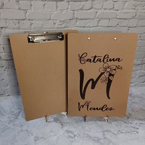 Custom Clipboard, Laser Engraved w/your choice of Design. Great School Supply, Teacher or Coach Gift, Business Gift-letter&half-sheet avail
