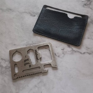Personalized Credit Card 11-in-1 Survival Pocket Tool, Thickened Stainless steel, perfect Father&#39;s Day Gift, Graduation Gift