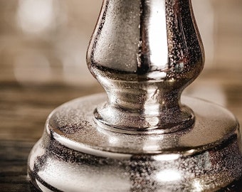 Assiette Décorative En Aluminium Argenté - Décoration De Luxe - Bol Décoratif Moderne En Métal - Décoration De Table