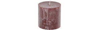 Set Di 4 Candele A Colonna Rustiche 10x10 Cm - 75 Ore Di Combustione, Senza Gocce E Senza Fuliggine - Ideali Per Corona Avvento