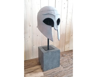 Helmet Gladiator Warrior Statue Decoration Polyresin - Modern Decoration Sculpture - XL 27x21x56H cm