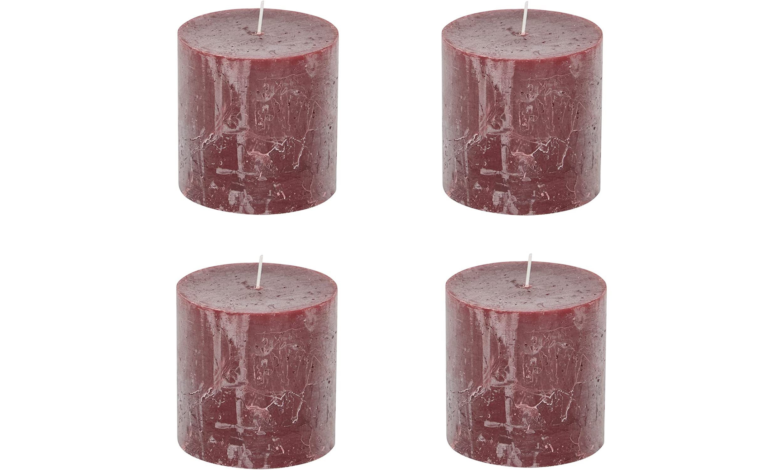 Set di 4 candele a pilastro, candele, corona dell'Avvento, senza