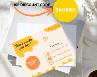 Customer Service|THANK YOU CARD Canva|Customer Care|Printable Popular Client Thank You Business|Packaging Insert