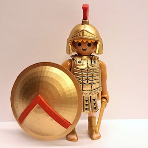 Playmobil Custom Gold Ancient Greek Spartan Warrior #3