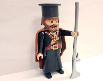 Figurine Playmobil Personnalisée - Révolution Grecque 1821 - Personnage Papaflessas - Pièce Rare