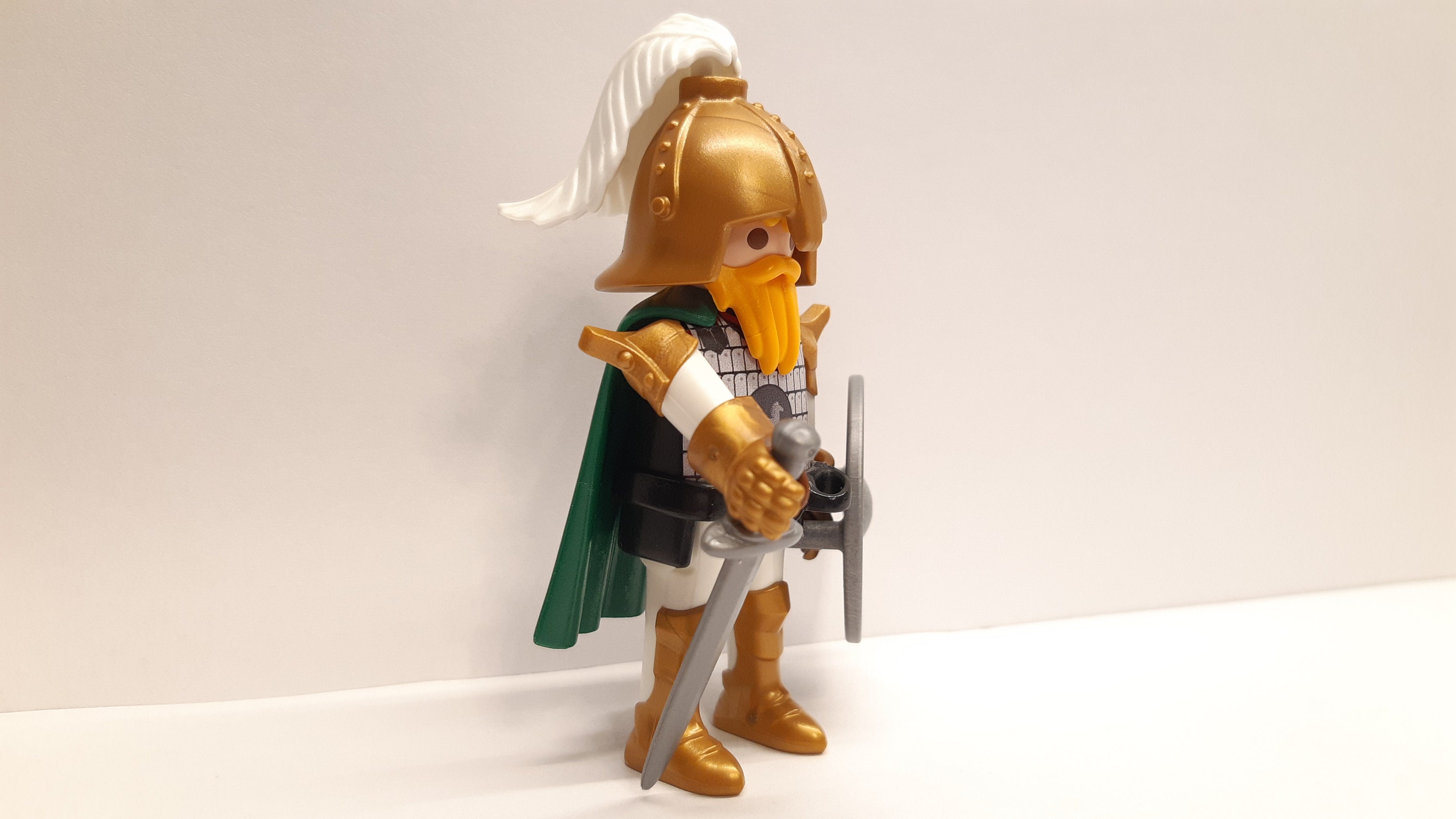 Figurines type lego 4 guerriers du rohan seigneur des anneaux / hobbit
