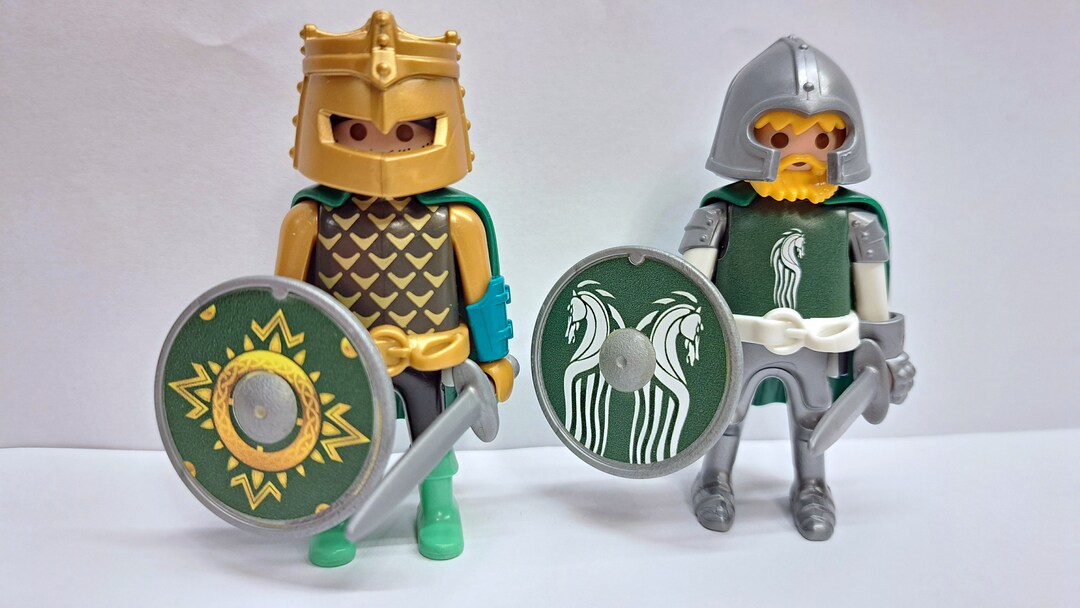 2x Playmobil LOTR Lord of the Rings Rider of Rohan Rar Top Etsy